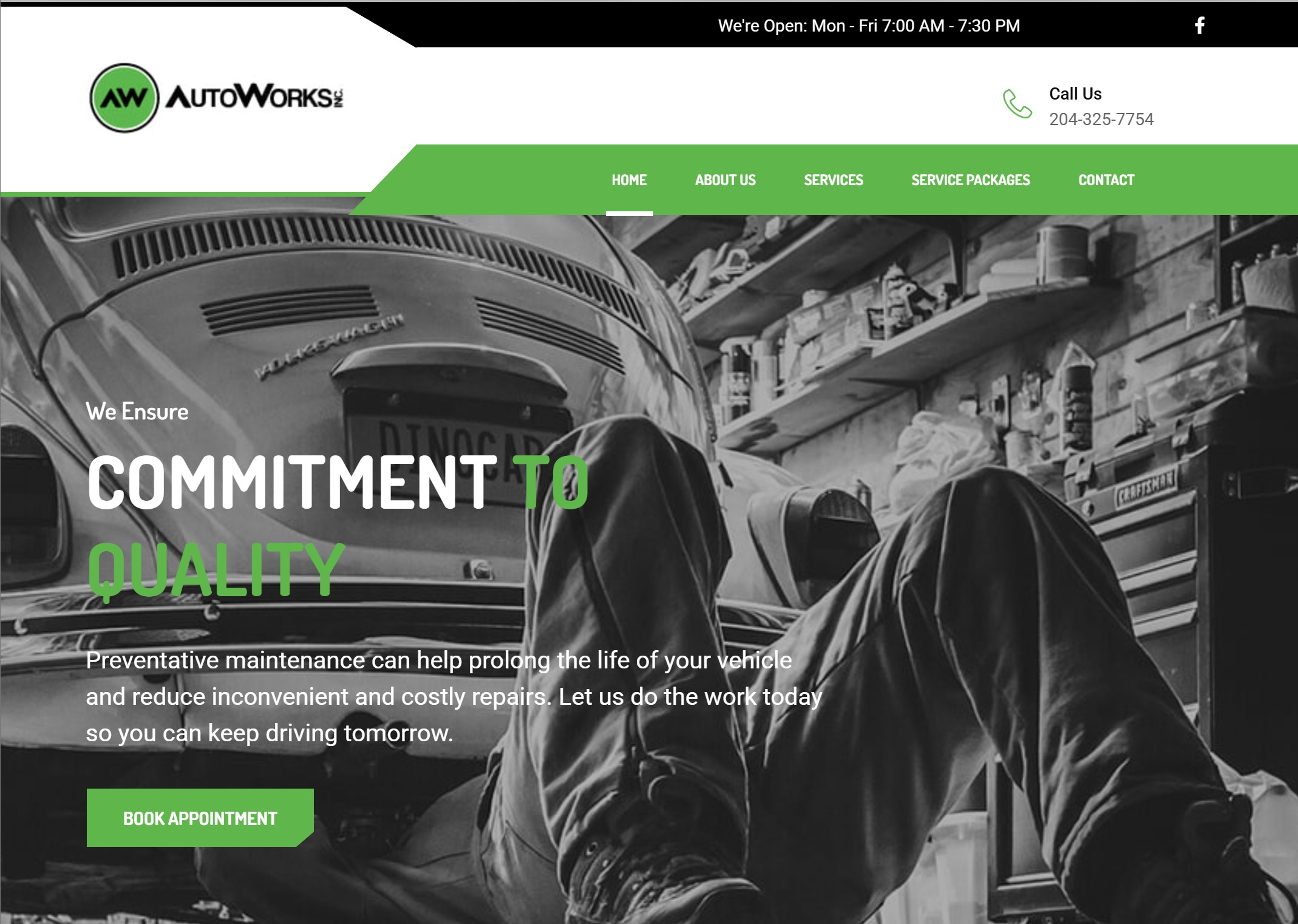autoworksinc.ca website